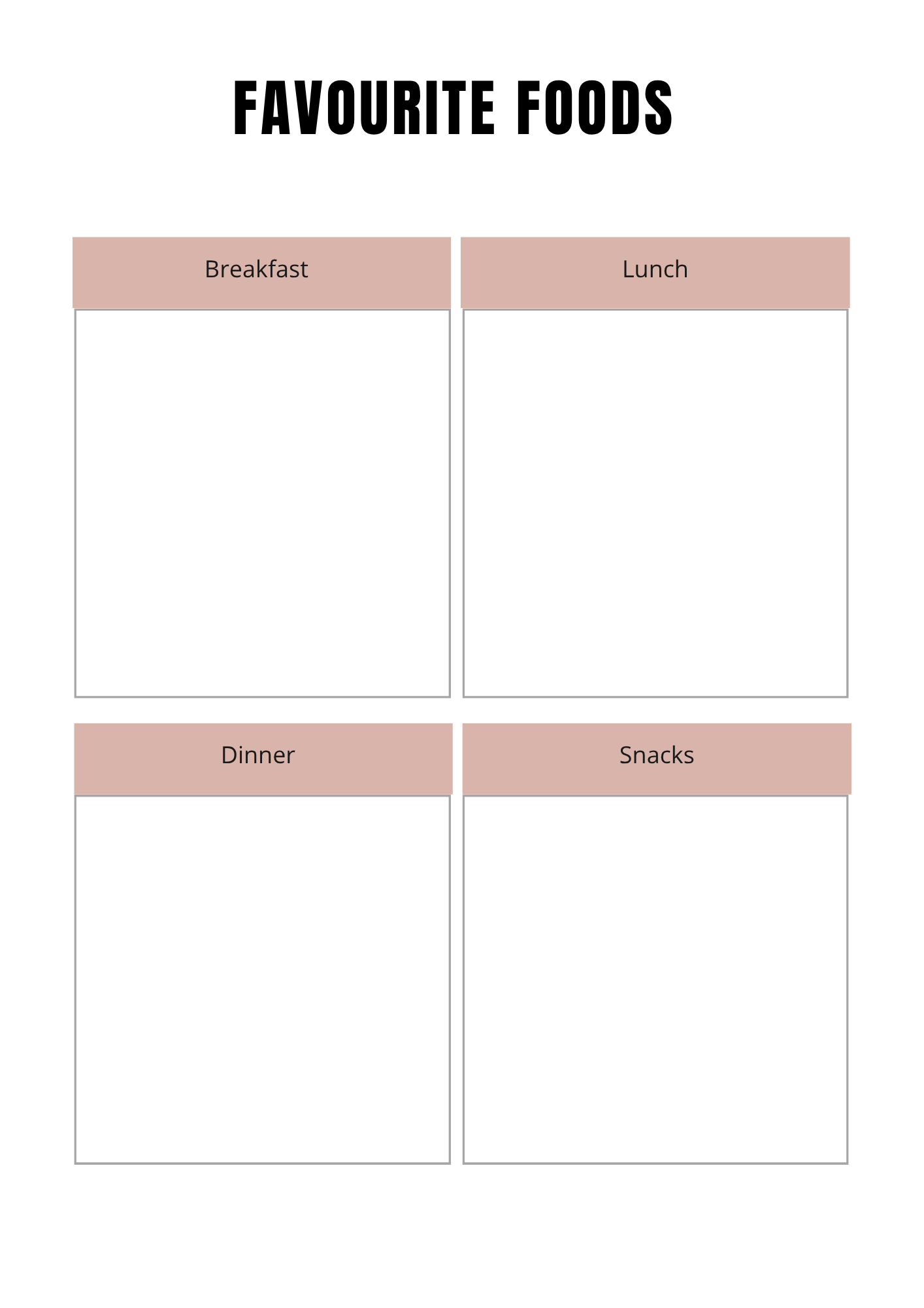 Planning de repas - 24 pages - LADY BOSS TEMPLATES