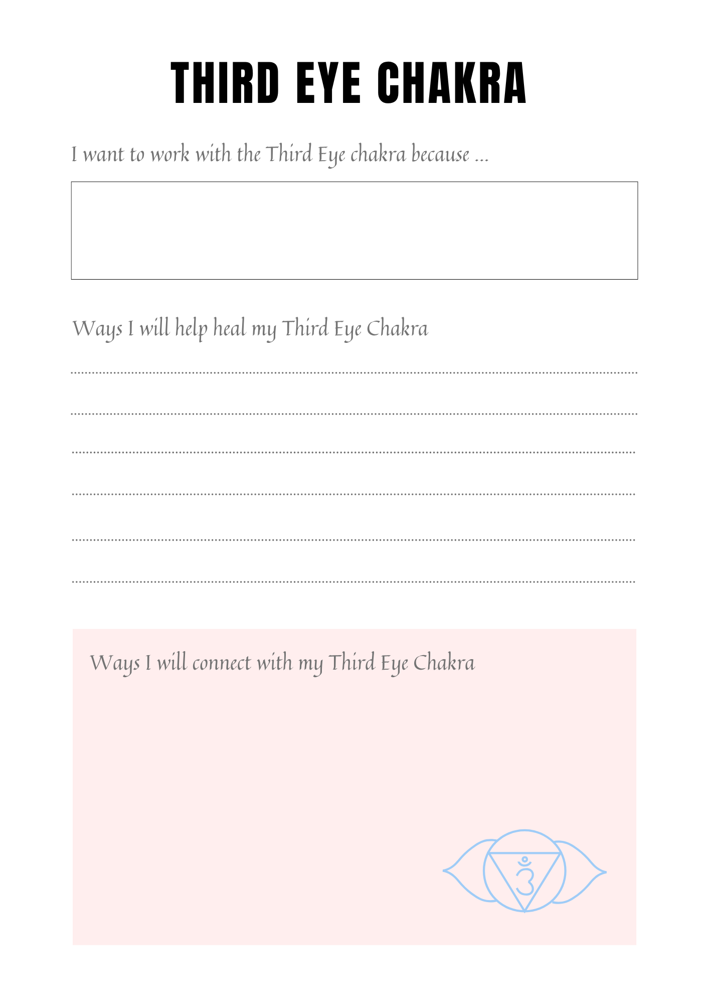 Planning Chakra - Journal 40 pages