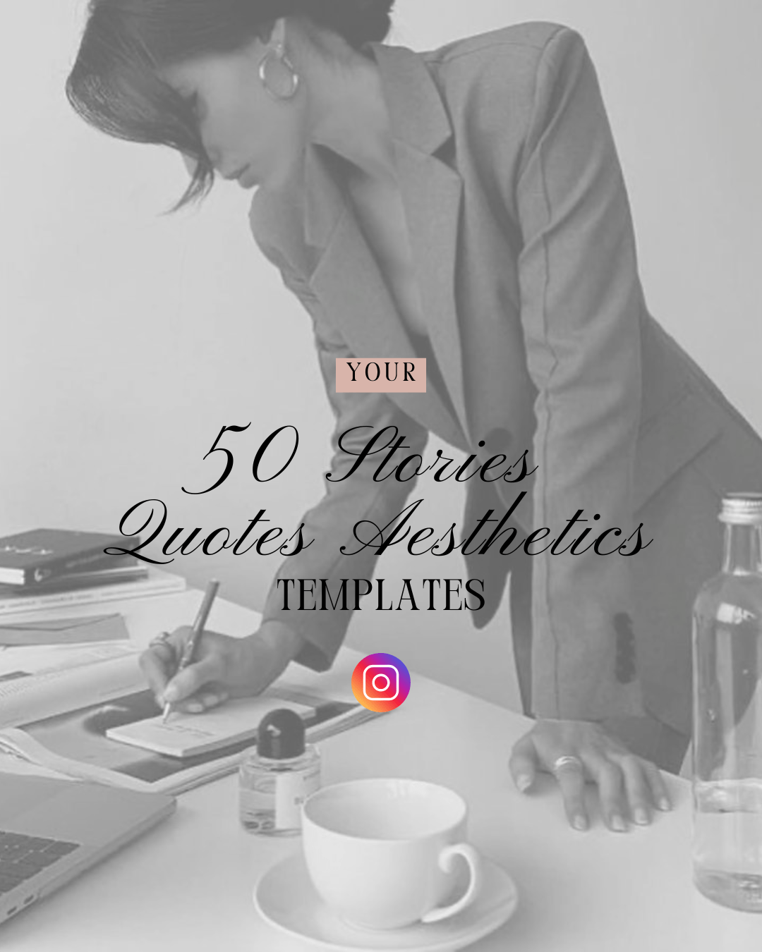 50 templates Stories INSTAGRAM - Quotes Aesthetics - LADY BOSS TEMPLATES
