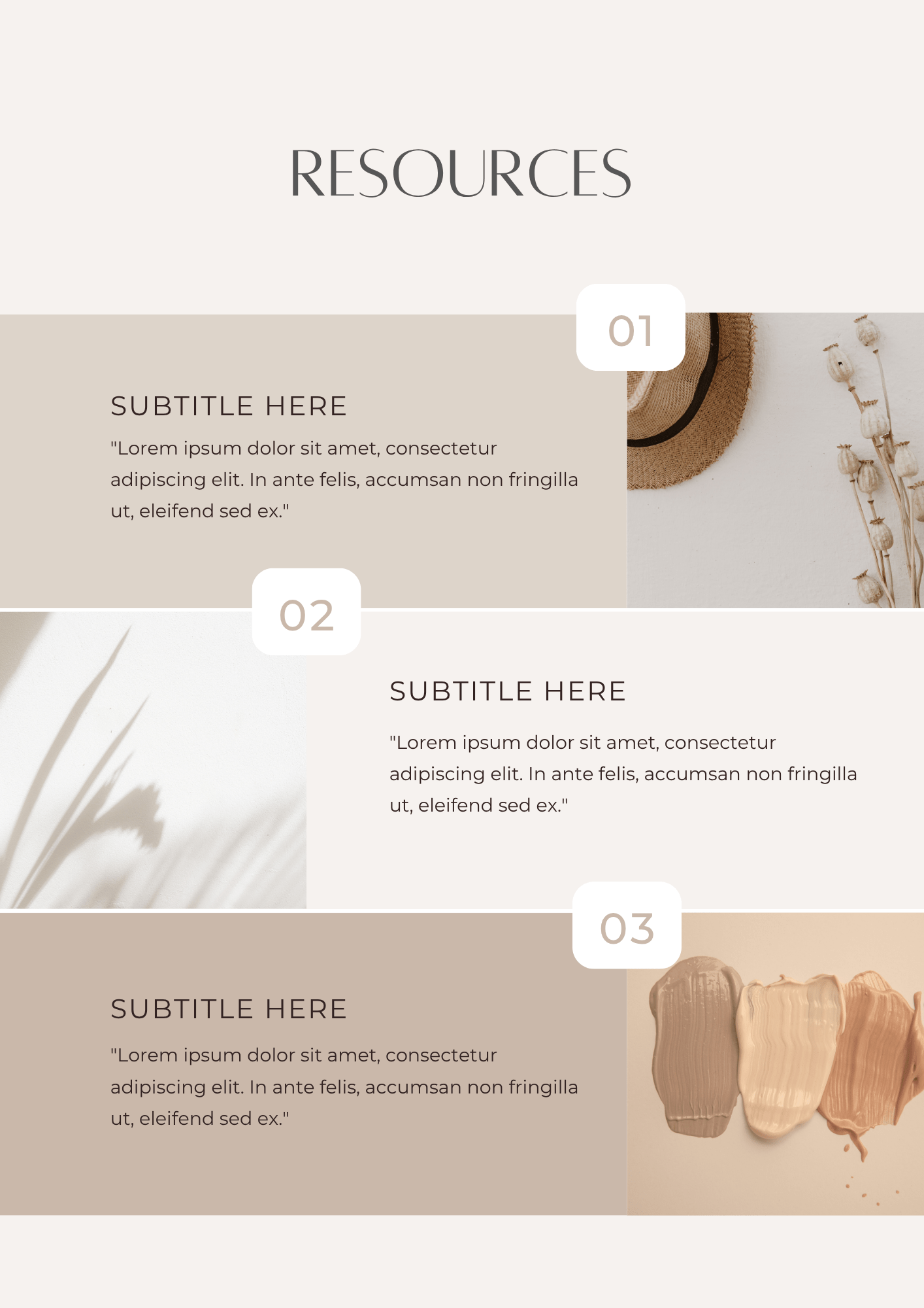 E - book - Nuancier Beige 50 pages - LADY BOSS TEMPLATES