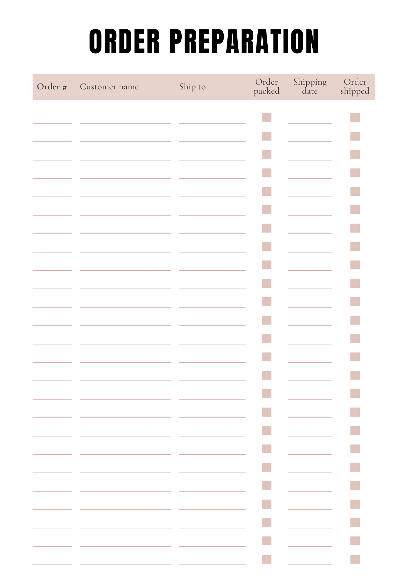 Handmade Business Planner - 45 pages - LADY BOSS TEMPLATES