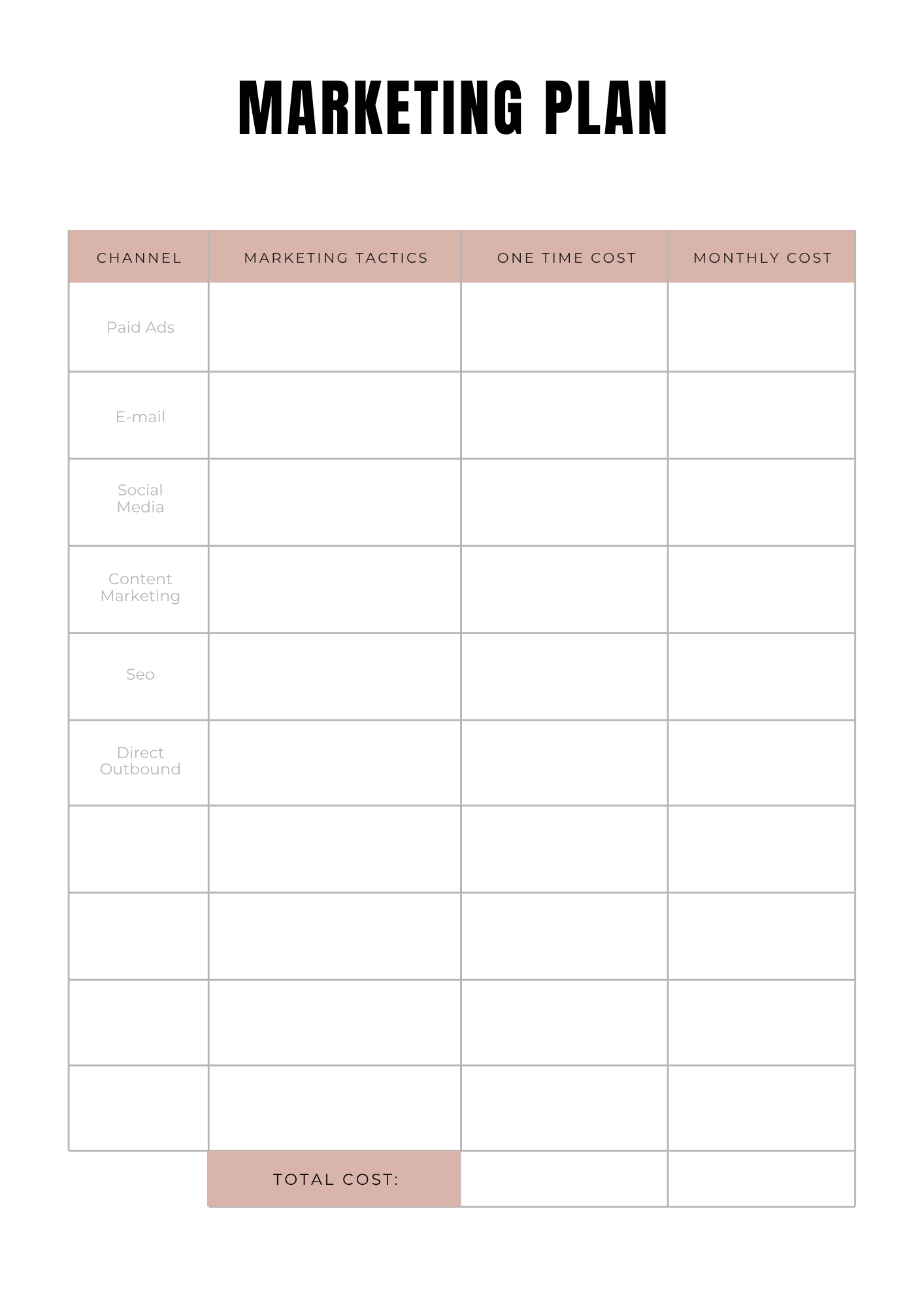 Handmade Business Planner - 45 pages - LADY BOSS TEMPLATES