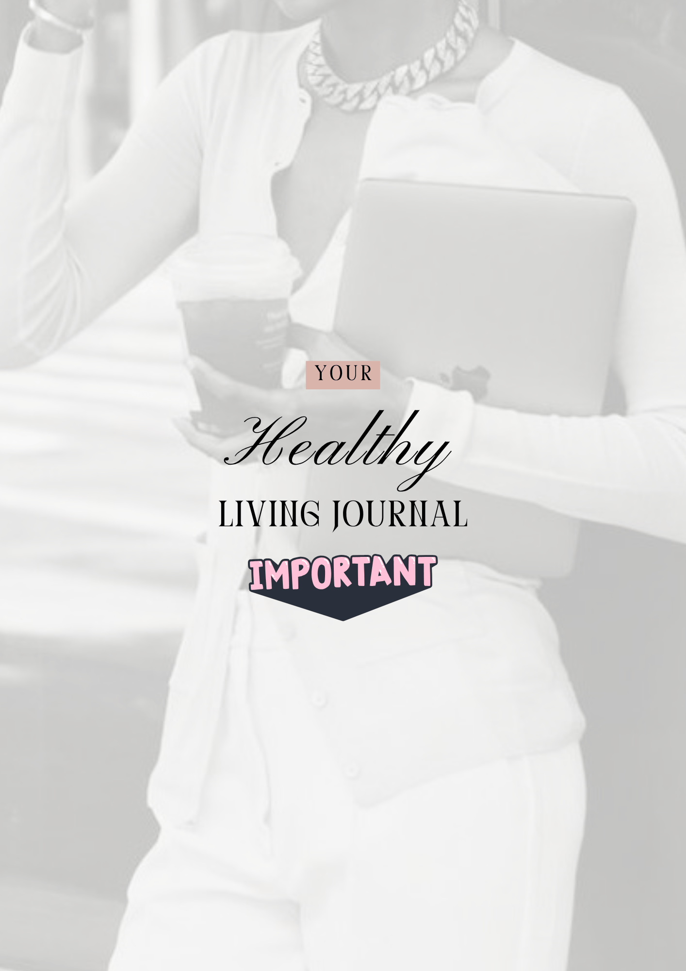 Journal de "Je crée ma vie saine" - 34 pages - LADY BOSS TEMPLATES