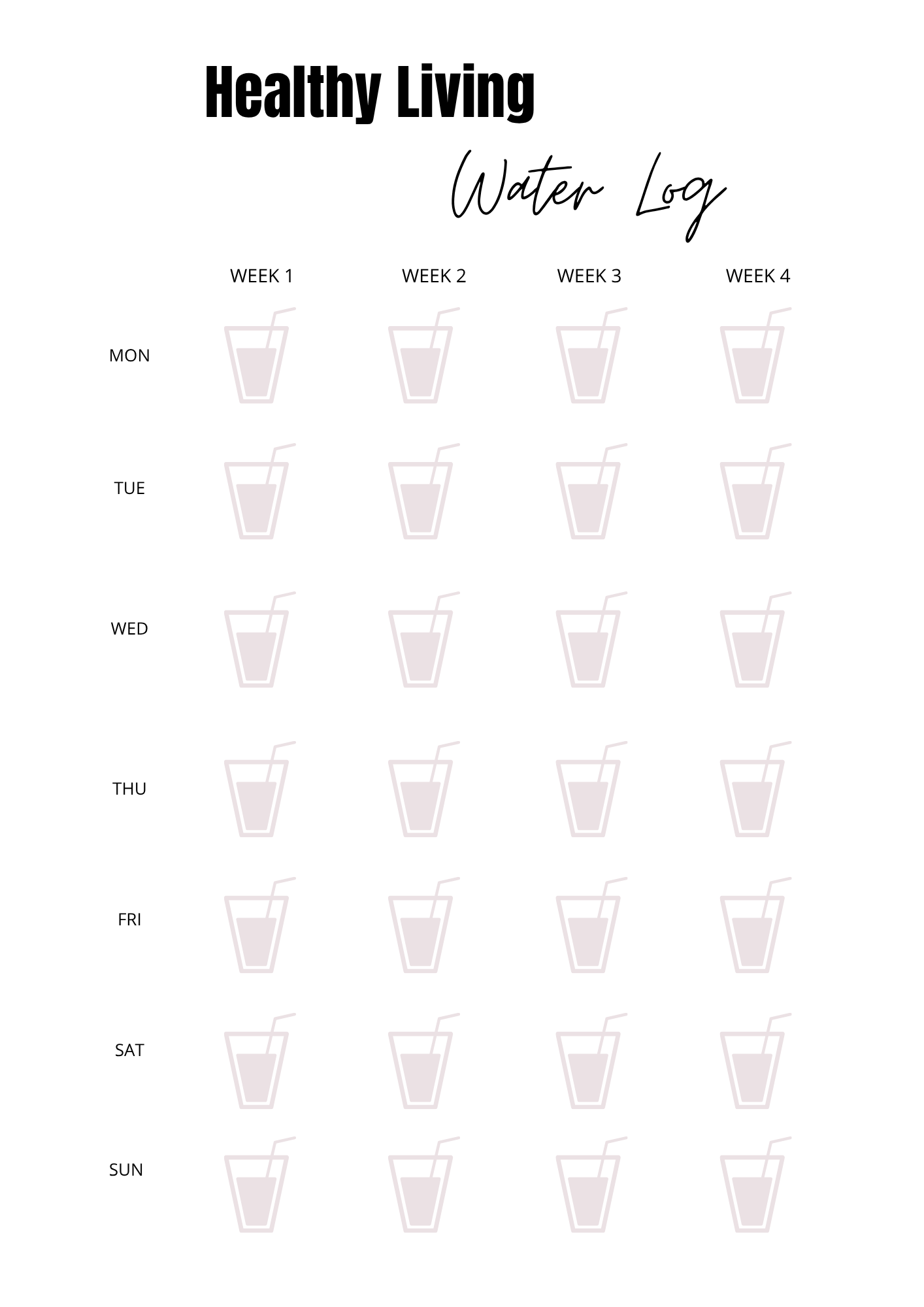 Journal de "Je crée ma vie saine" - 34 pages - LADY BOSS TEMPLATES