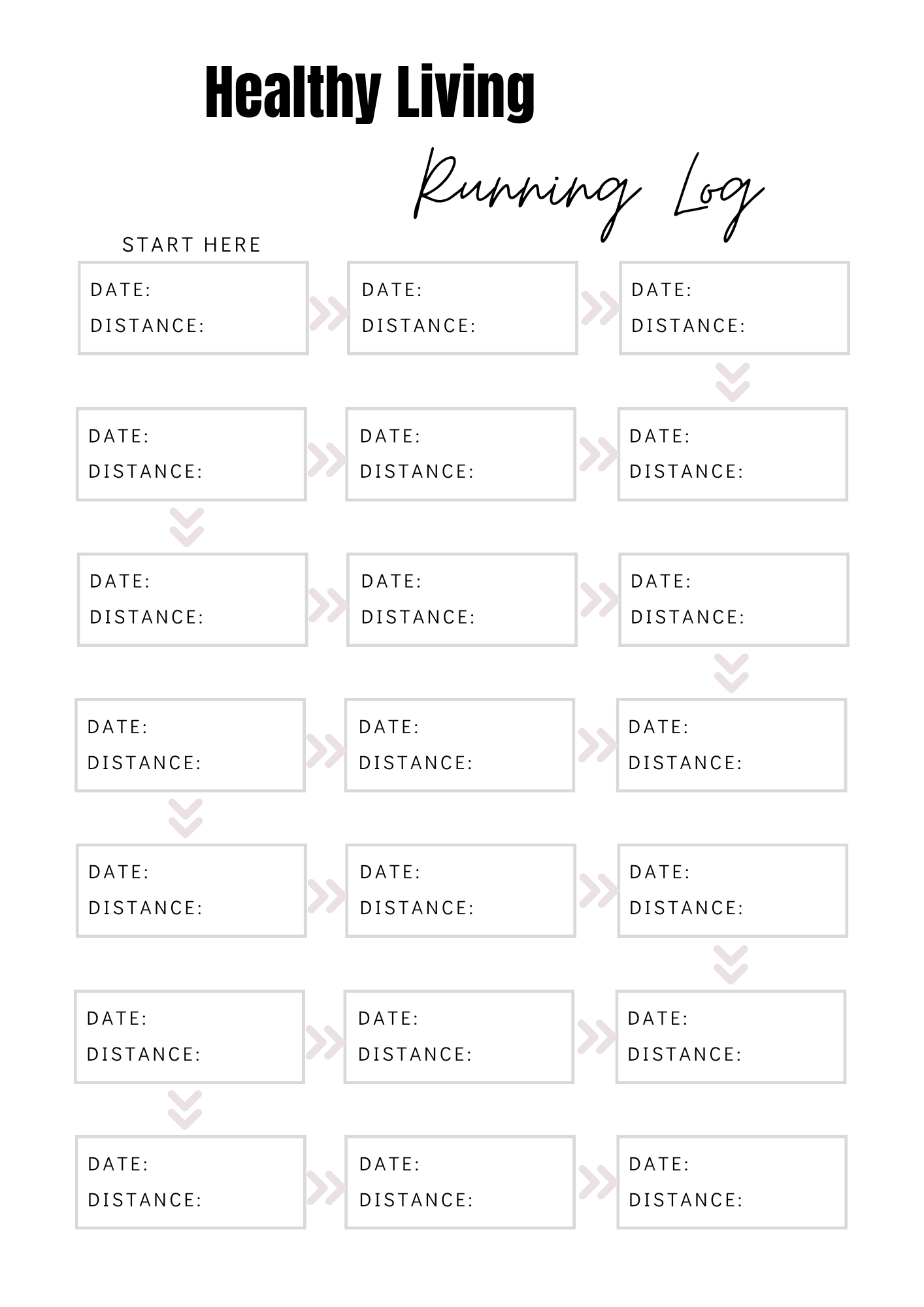 Journal de "Je crée ma vie saine" - 34 pages - LADY BOSS TEMPLATES