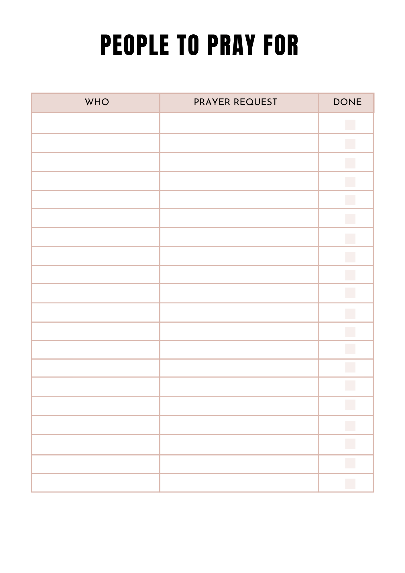 Journal de prières - 34 pages - LADY BOSS TEMPLATES