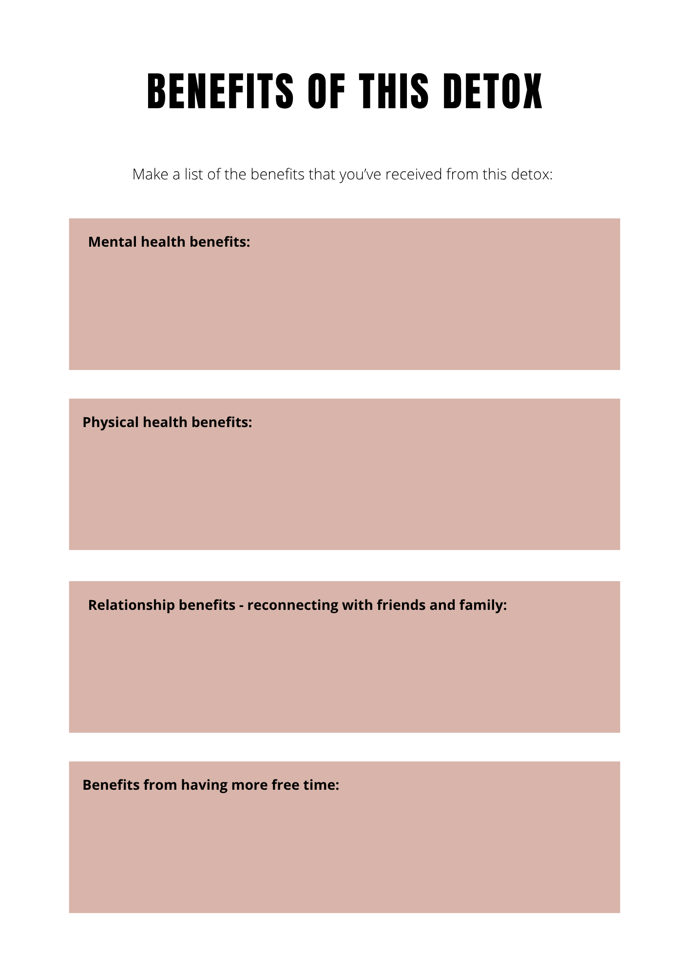 Journal "Détox réseaux sociaux" - 17 pages - LADY BOSS TEMPLATES