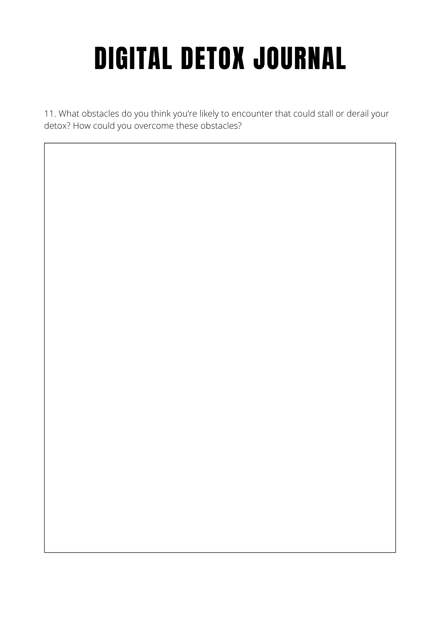 Journal "Détox réseaux sociaux" - 17 pages - LADY BOSS TEMPLATES