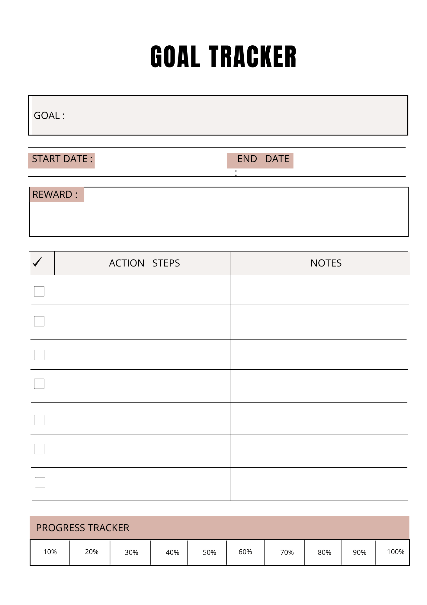 Journal Développement Personnel - 26 pages - LADY BOSS TEMPLATES