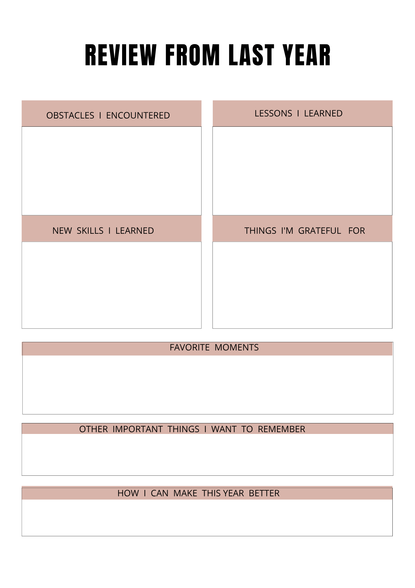 Journal Développement Personnel - 26 pages - LADY BOSS TEMPLATES