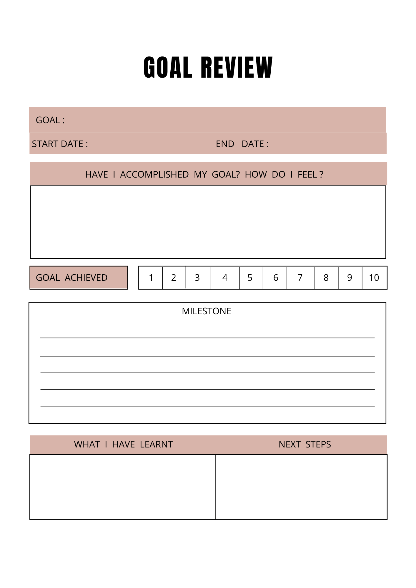 Journal Développement Personnel - 26 pages - LADY BOSS TEMPLATES
