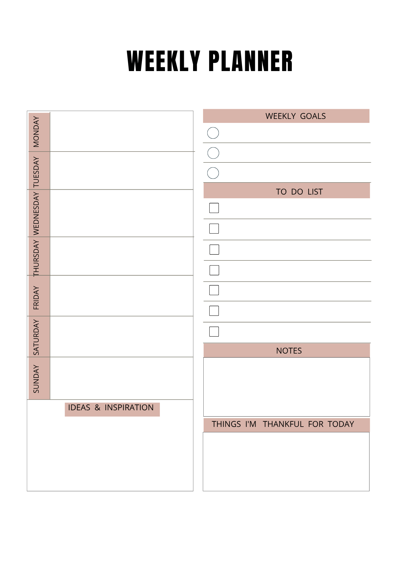 Journal Développement Personnel - 26 pages - LADY BOSS TEMPLATES