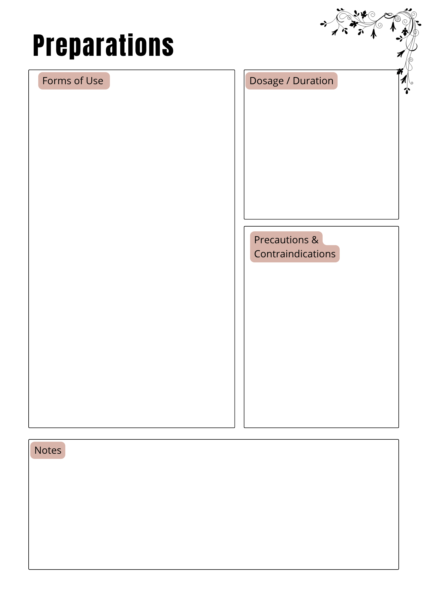 Journal Herbes & Huiles Essentielles - 20 pages - LADY BOSS TEMPLATES