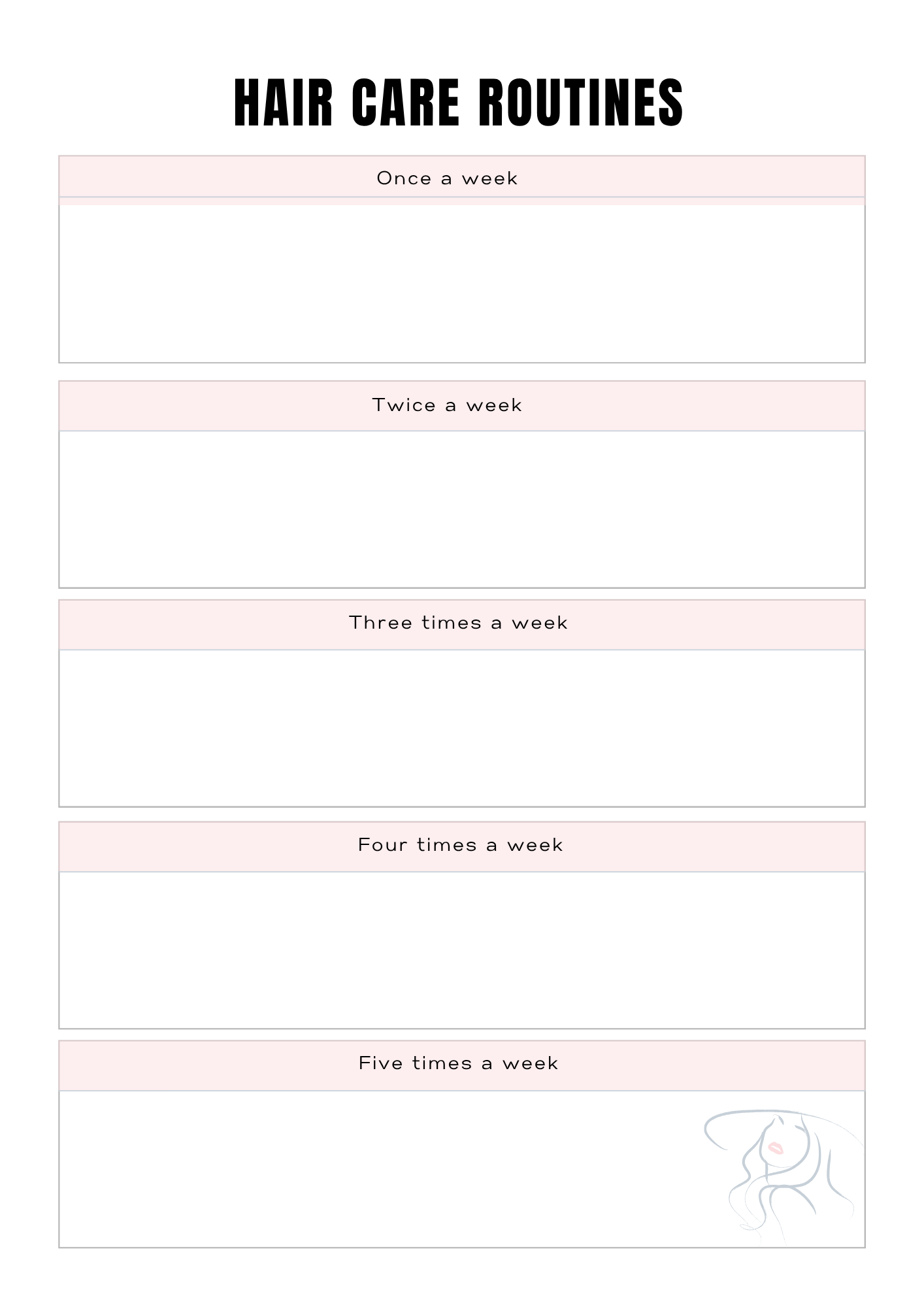 Journal Self Care "Je prends soin de moi" - 51 pages - LADY BOSS TEMPLATES