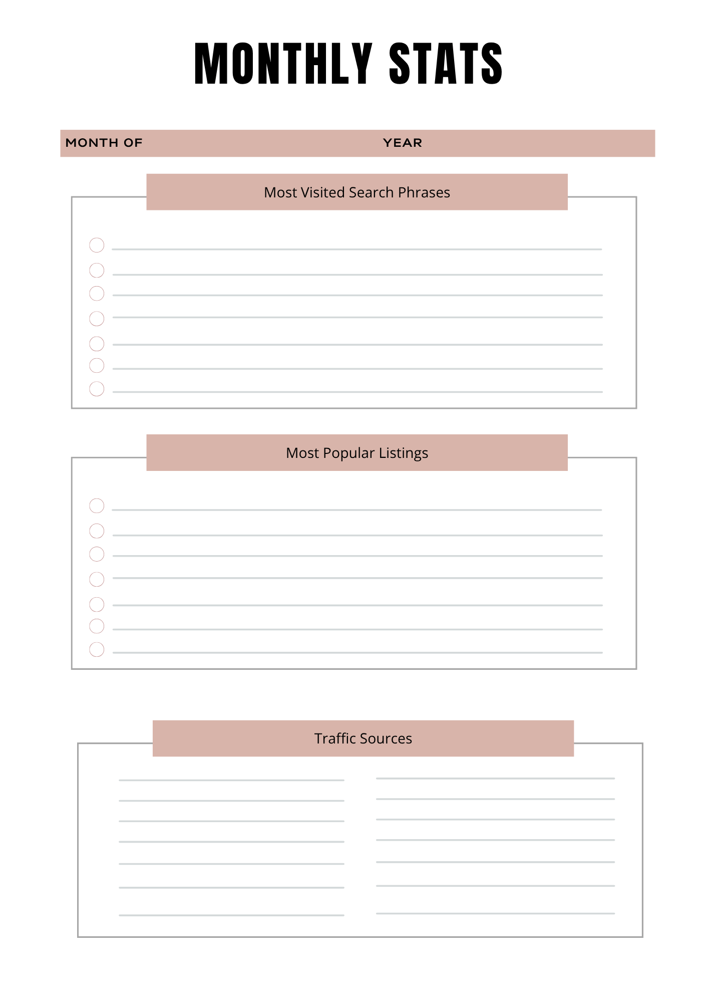 Online Shop Planner - 37 pages - LADY BOSS TEMPLATES
