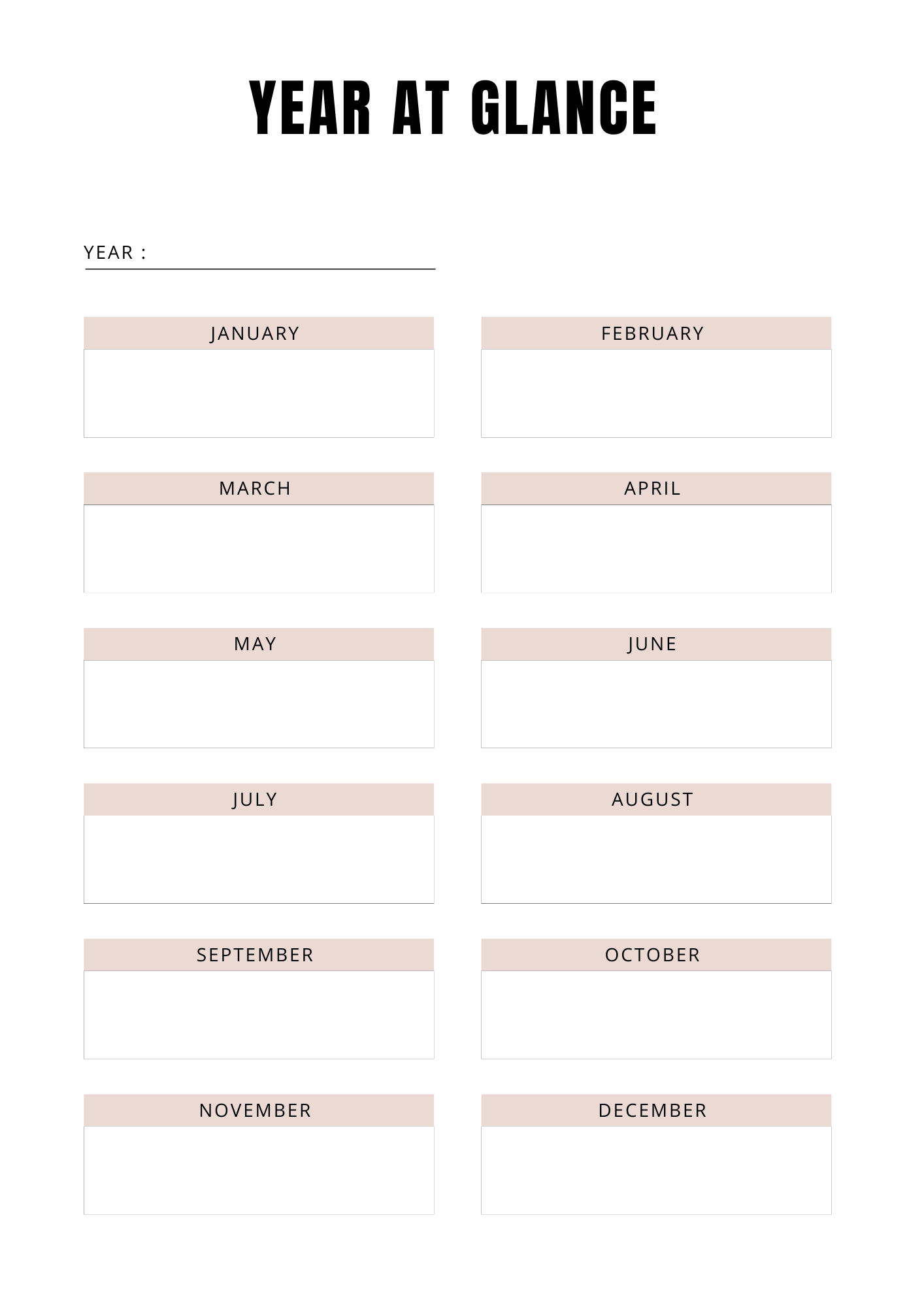 Planificateur ultime de vie - 66 pages - LADY BOSS TEMPLATES