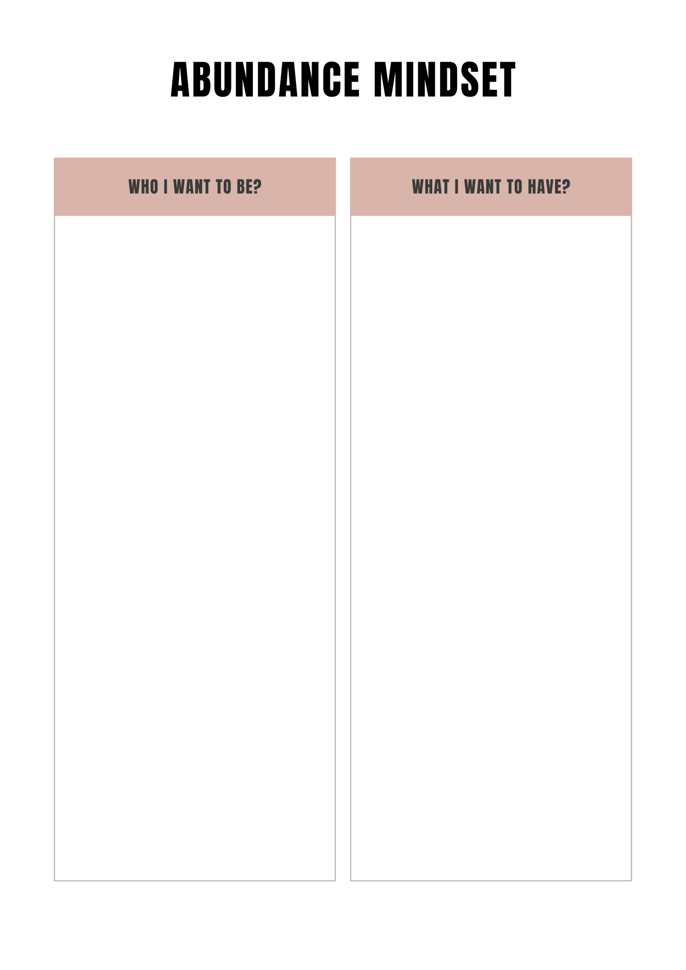 Planning Abondance & Manifestation - 41 pages - LADY BOSS TEMPLATES
