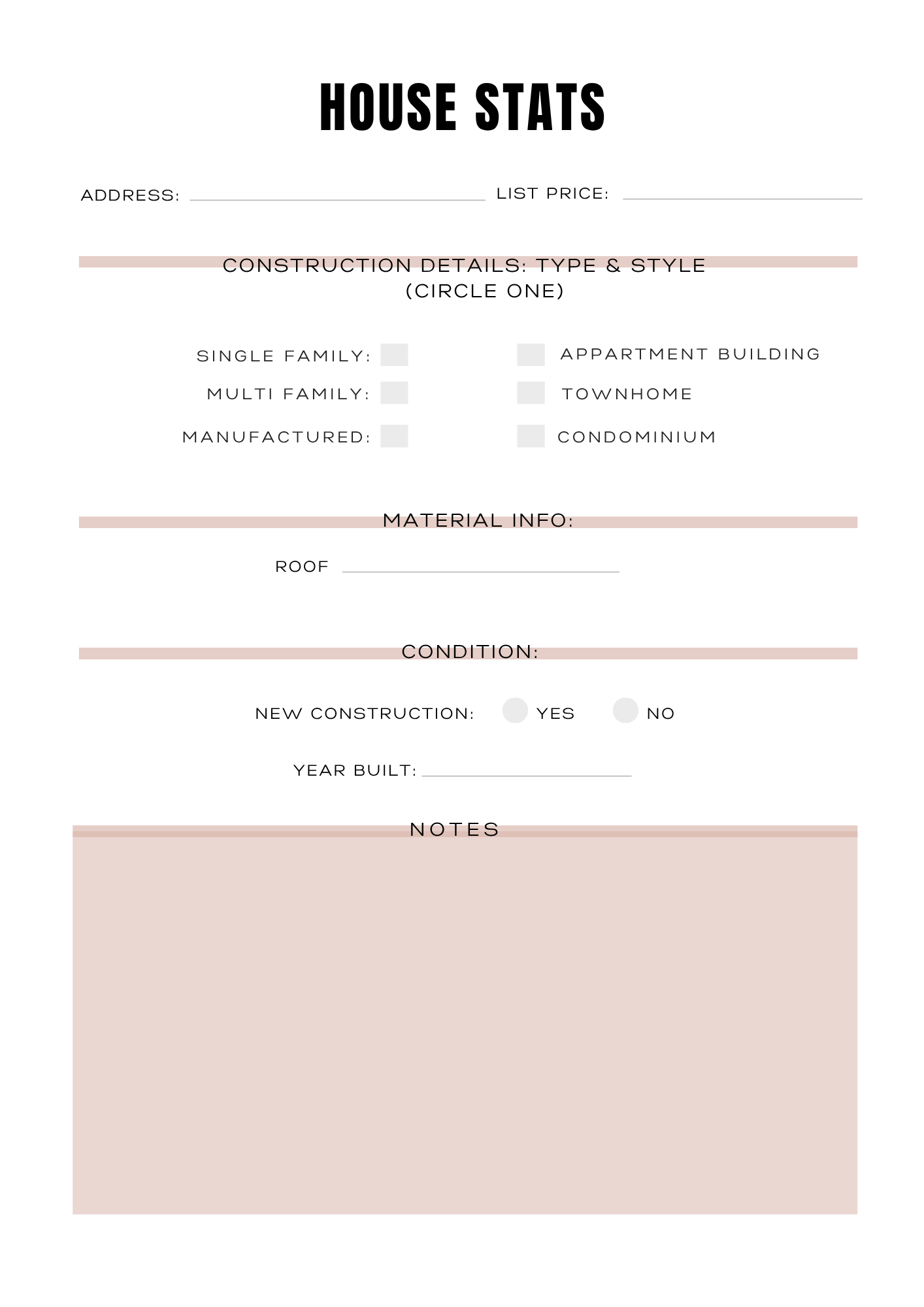 Planning "Achat de mon bien immobilier" - 43 pages - LADY BOSS TEMPLATES