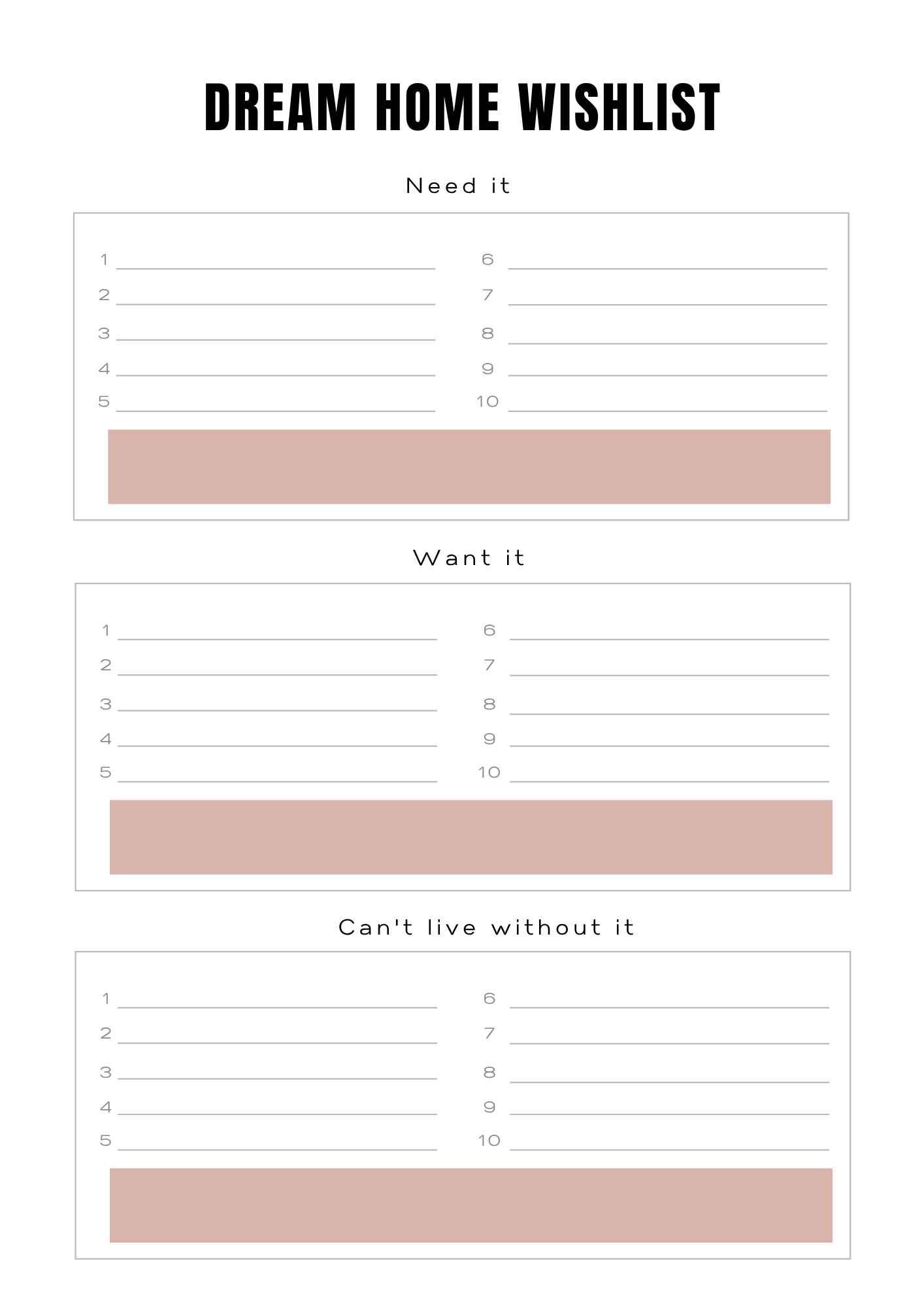 Planning "Achat de mon bien immobilier" - 43 pages - LADY BOSS TEMPLATES