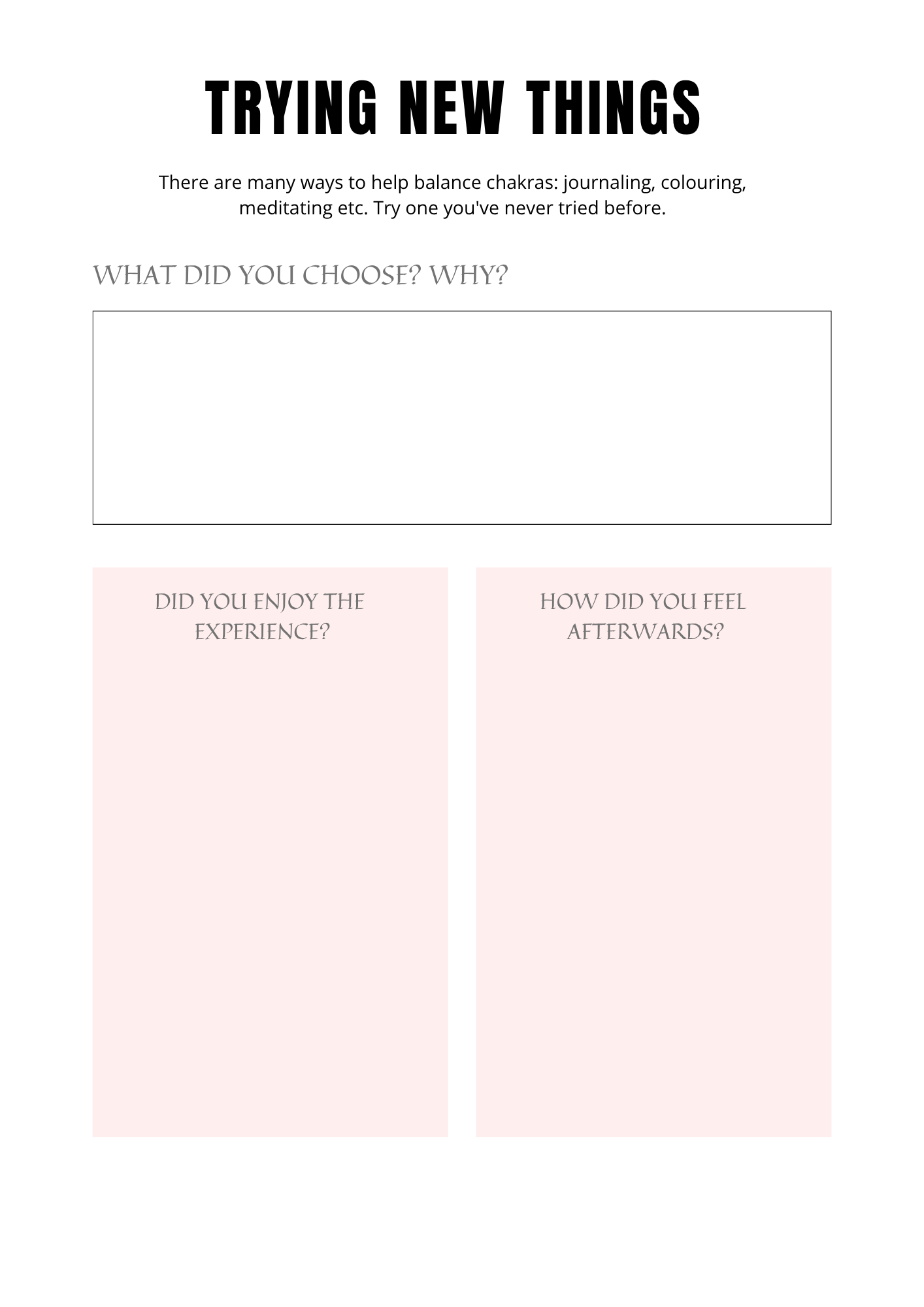 Planning Chakra - Journal 40 pages - LADY BOSS TEMPLATES