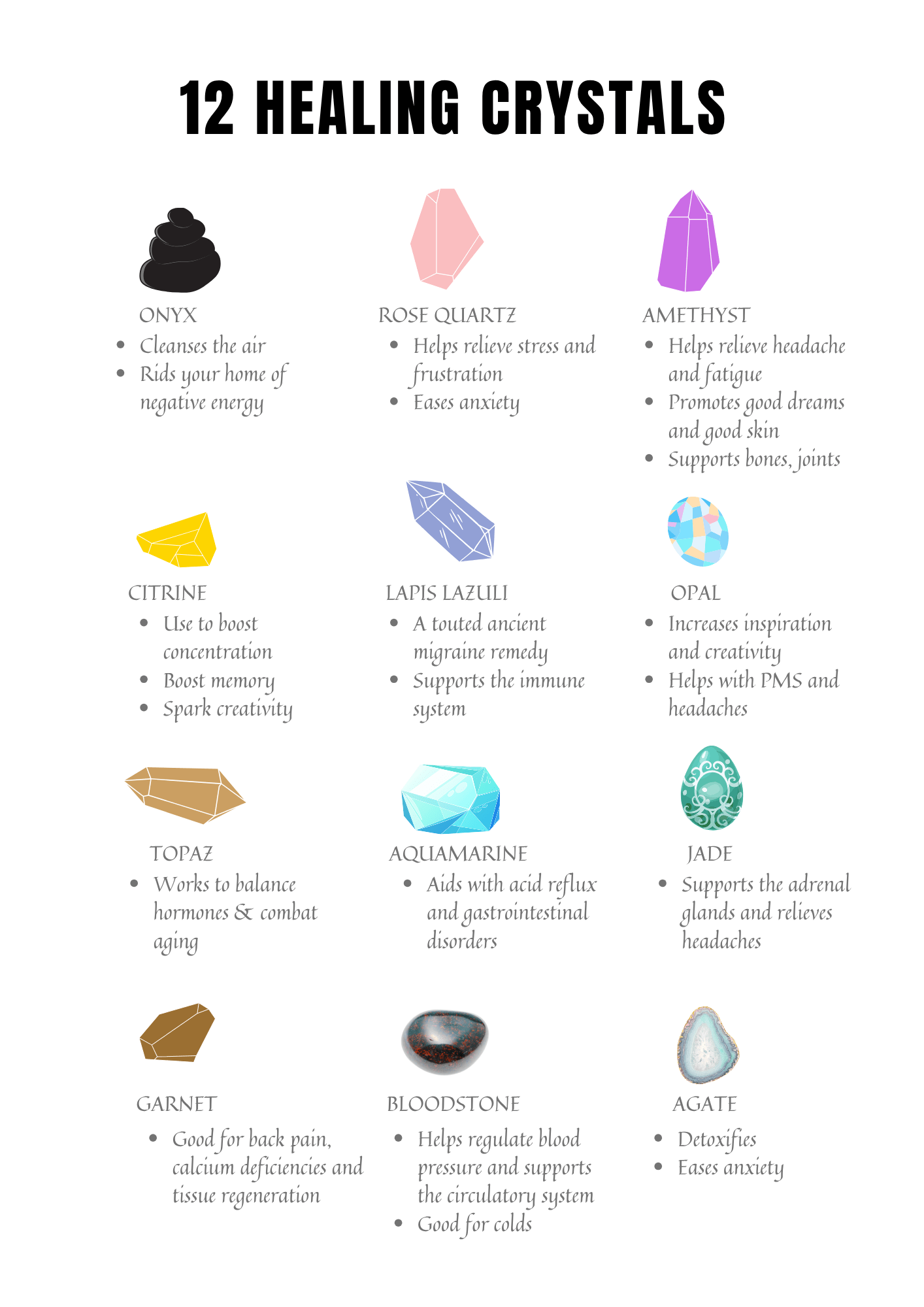 Planning Cristaux - Journal 33 pages - LADY BOSS TEMPLATES