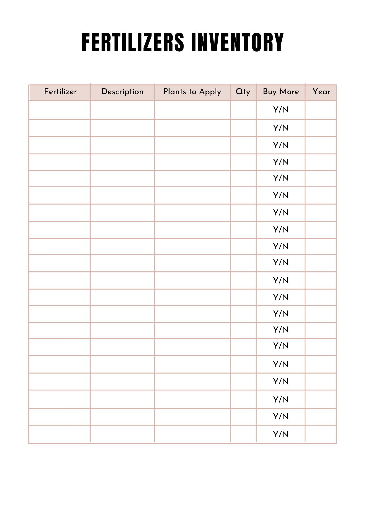 Planning de jardinage - 40 pages - LADY BOSS TEMPLATES