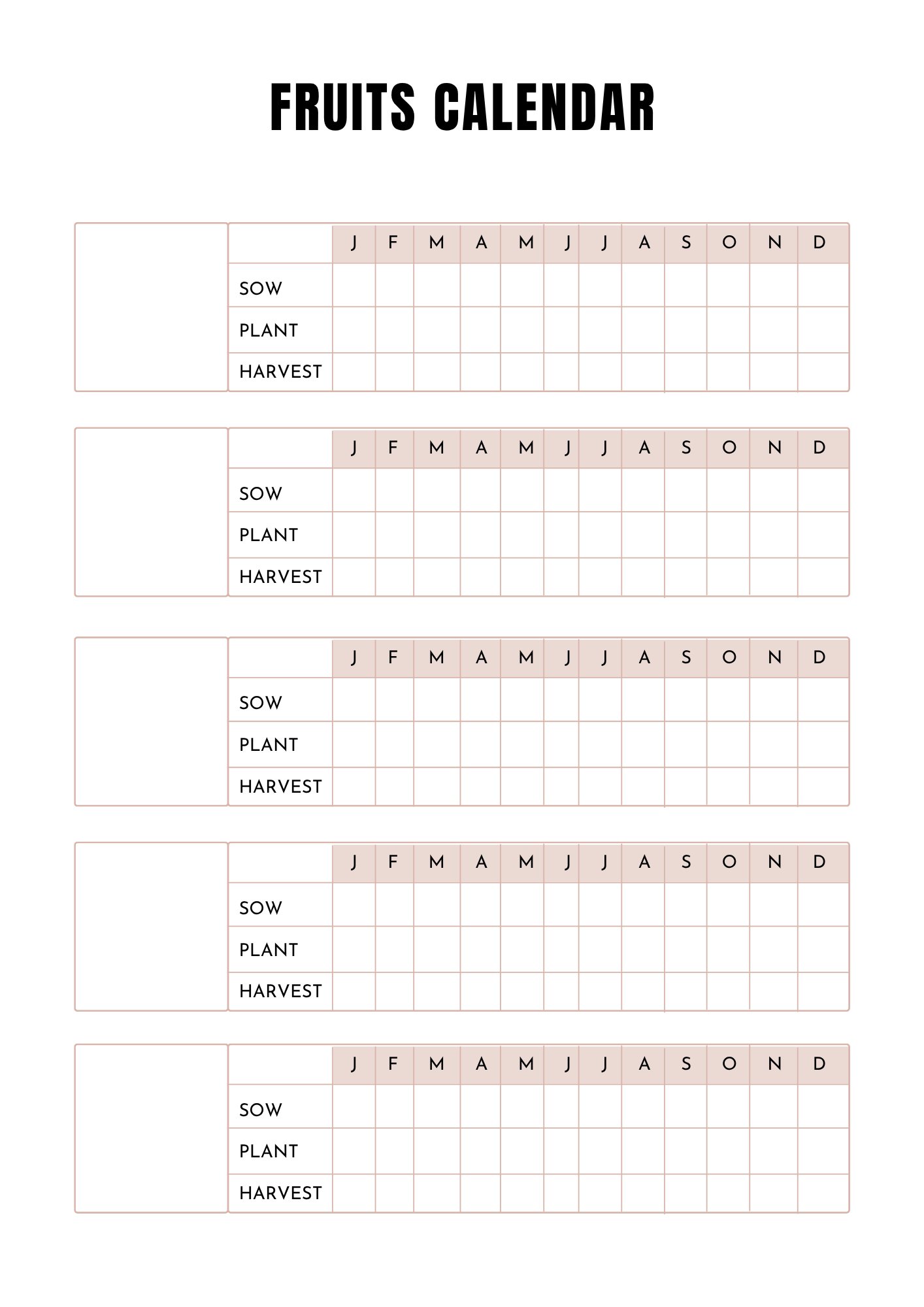 Planning de jardinage - 40 pages - LADY BOSS TEMPLATES