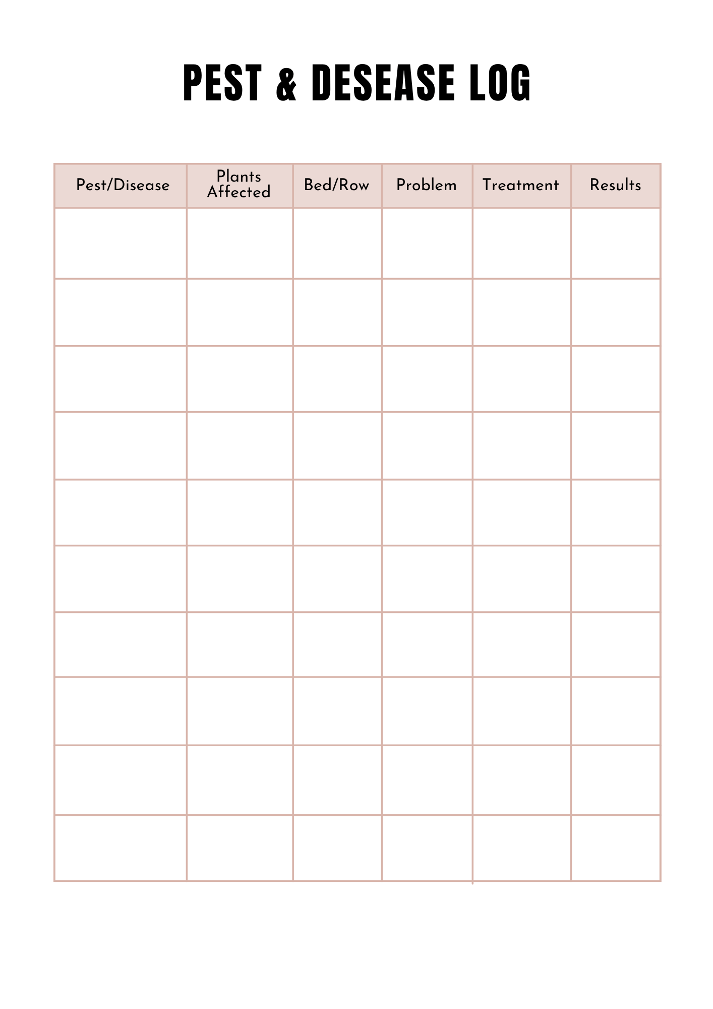 Planning de jardinage - 40 pages - LADY BOSS TEMPLATES