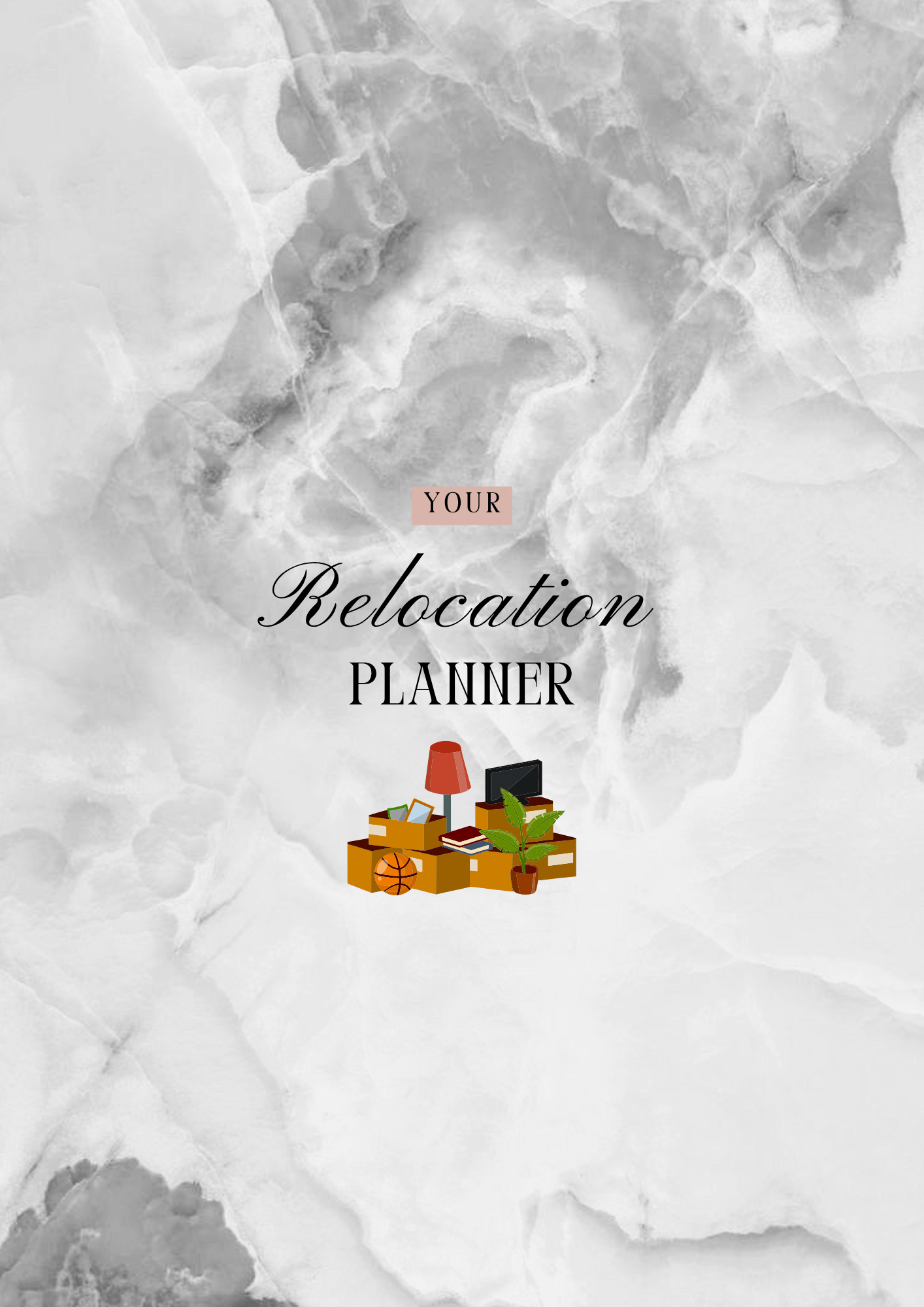 Planning Déménagement - 47 pages - LADY BOSS TEMPLATES