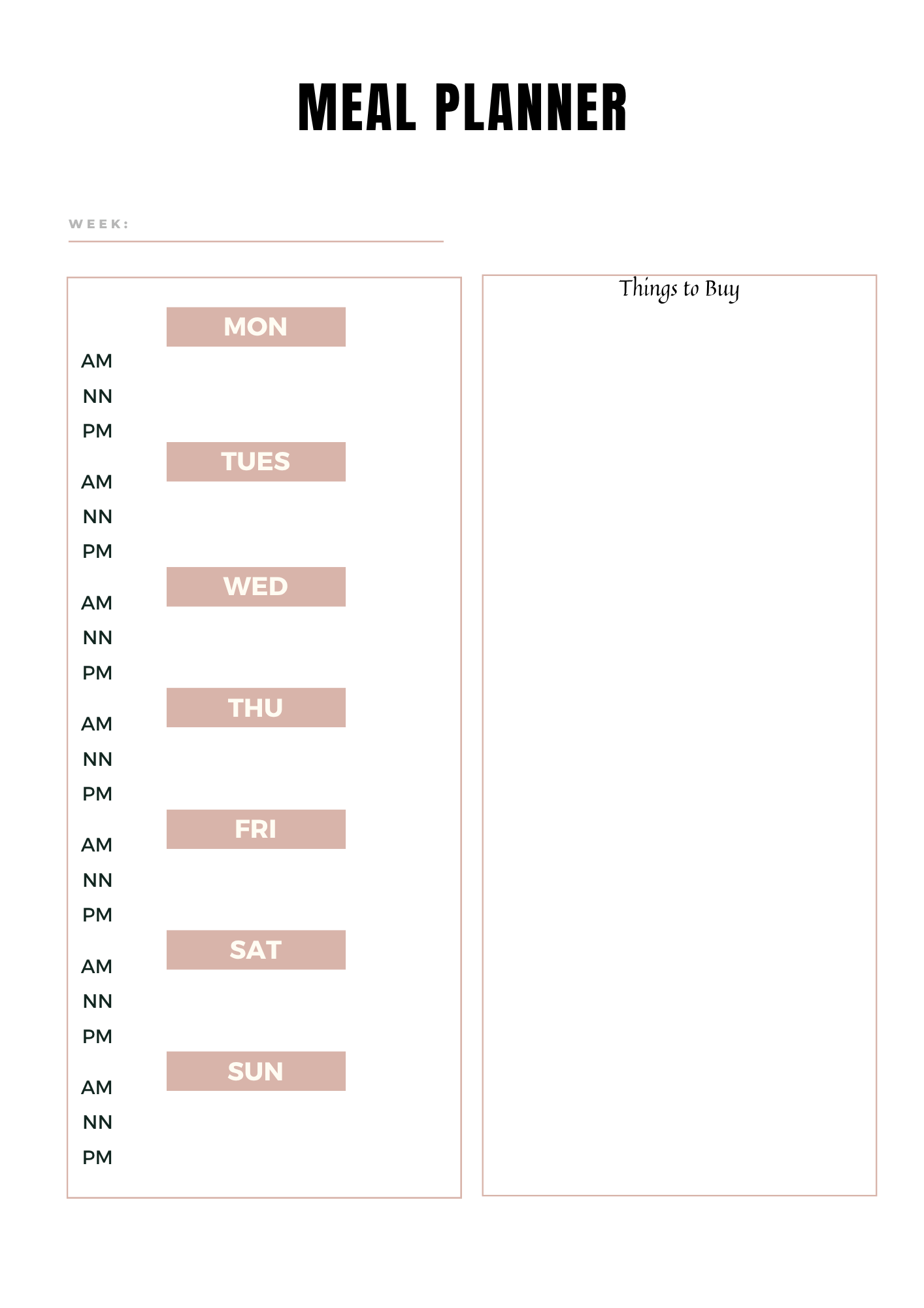 Planning Fitness - Journal 38 pages - LADY BOSS TEMPLATES