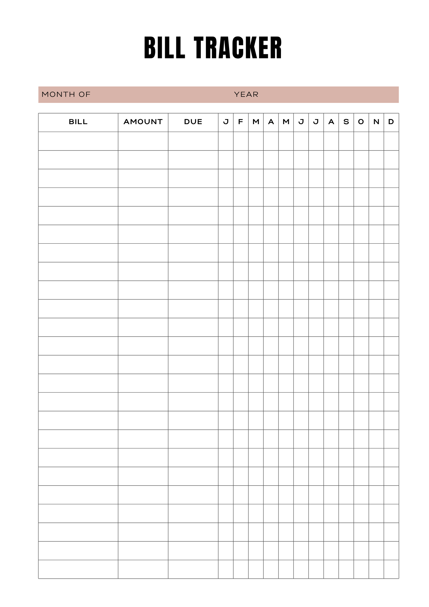 Planning Locations & Loyers - 25 pages - LADY BOSS TEMPLATES