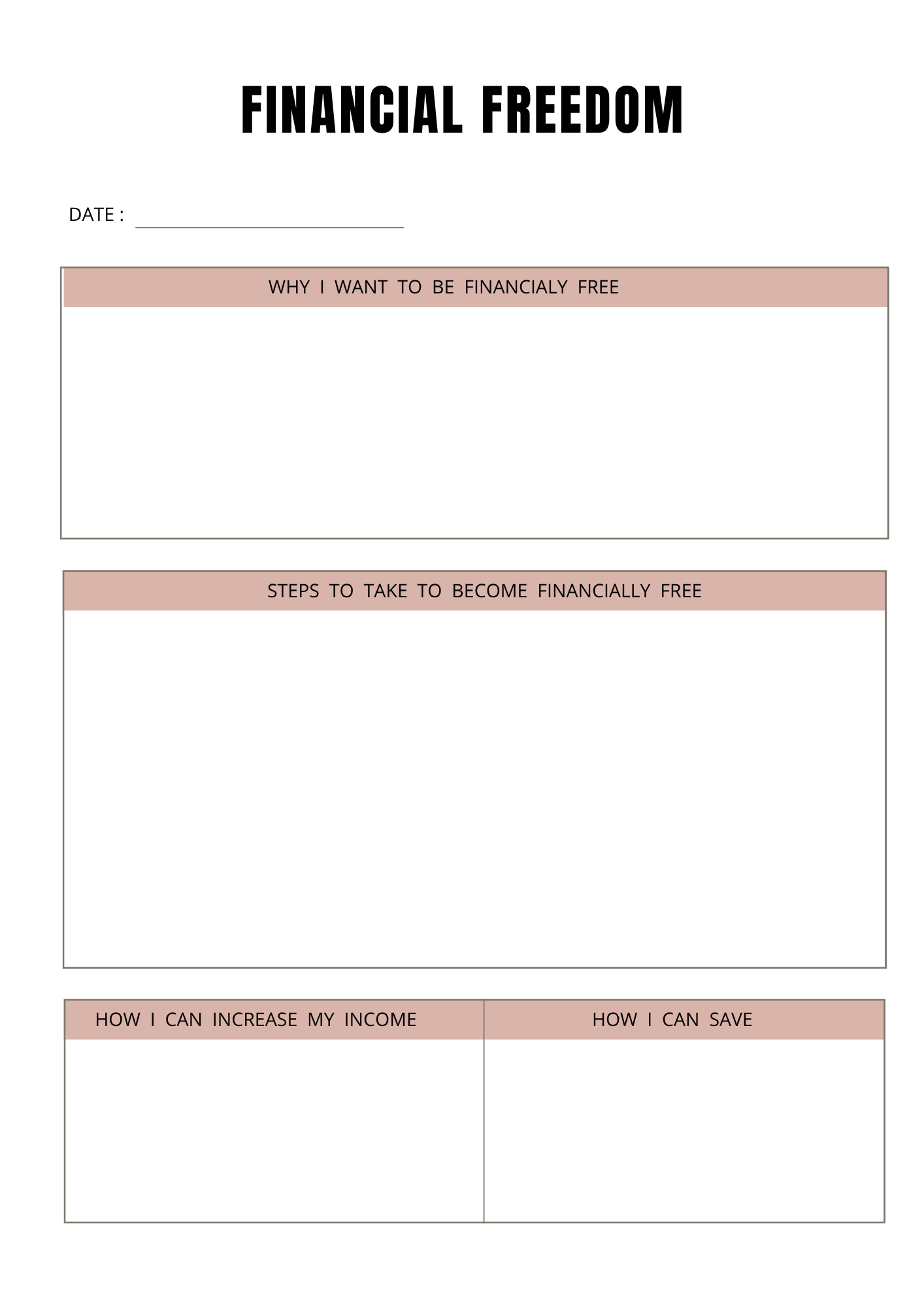 Planning Money Mindset - 51 pages - LADY BOSS TEMPLATES