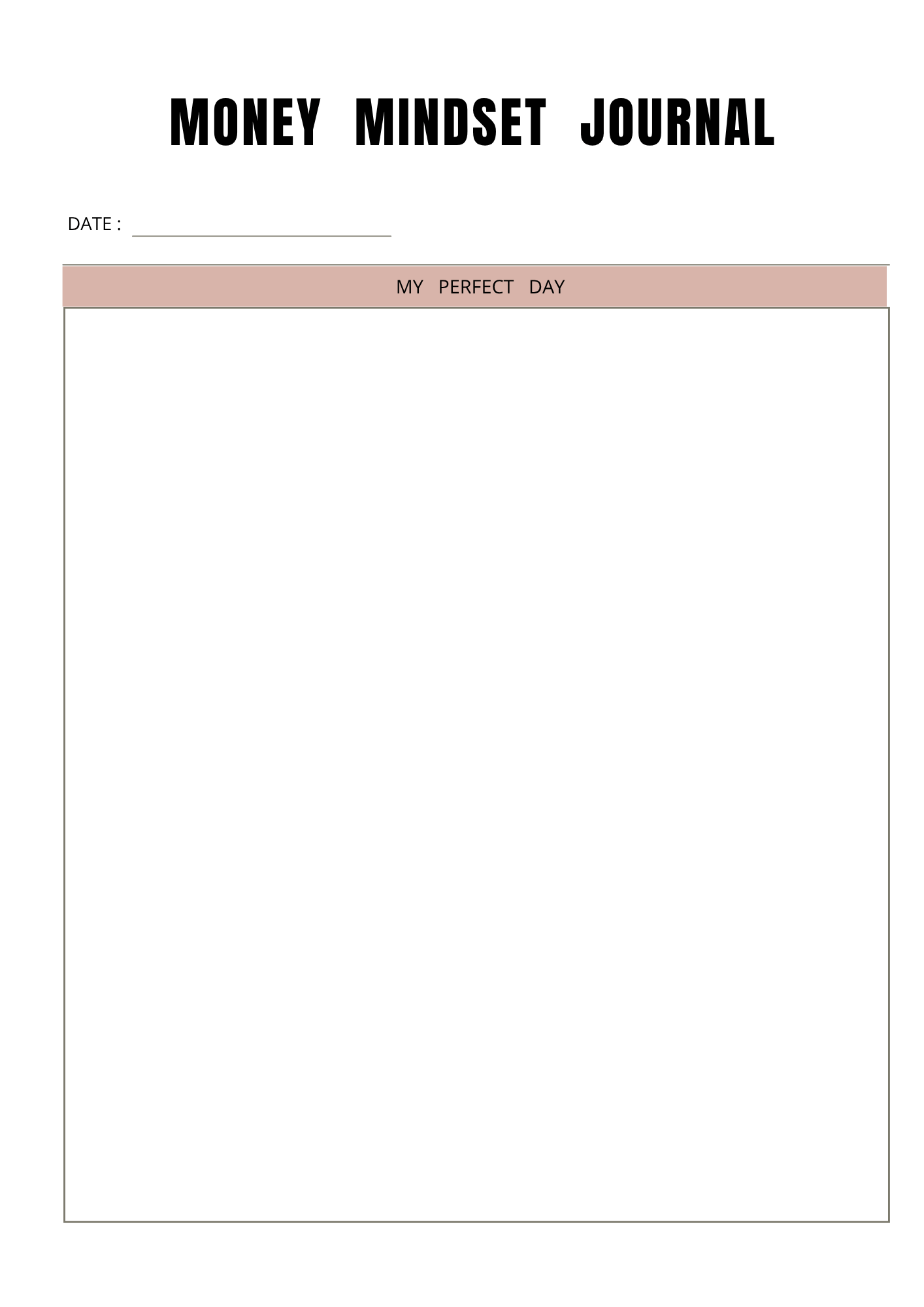Planning Money Mindset - 51 pages - LADY BOSS TEMPLATES