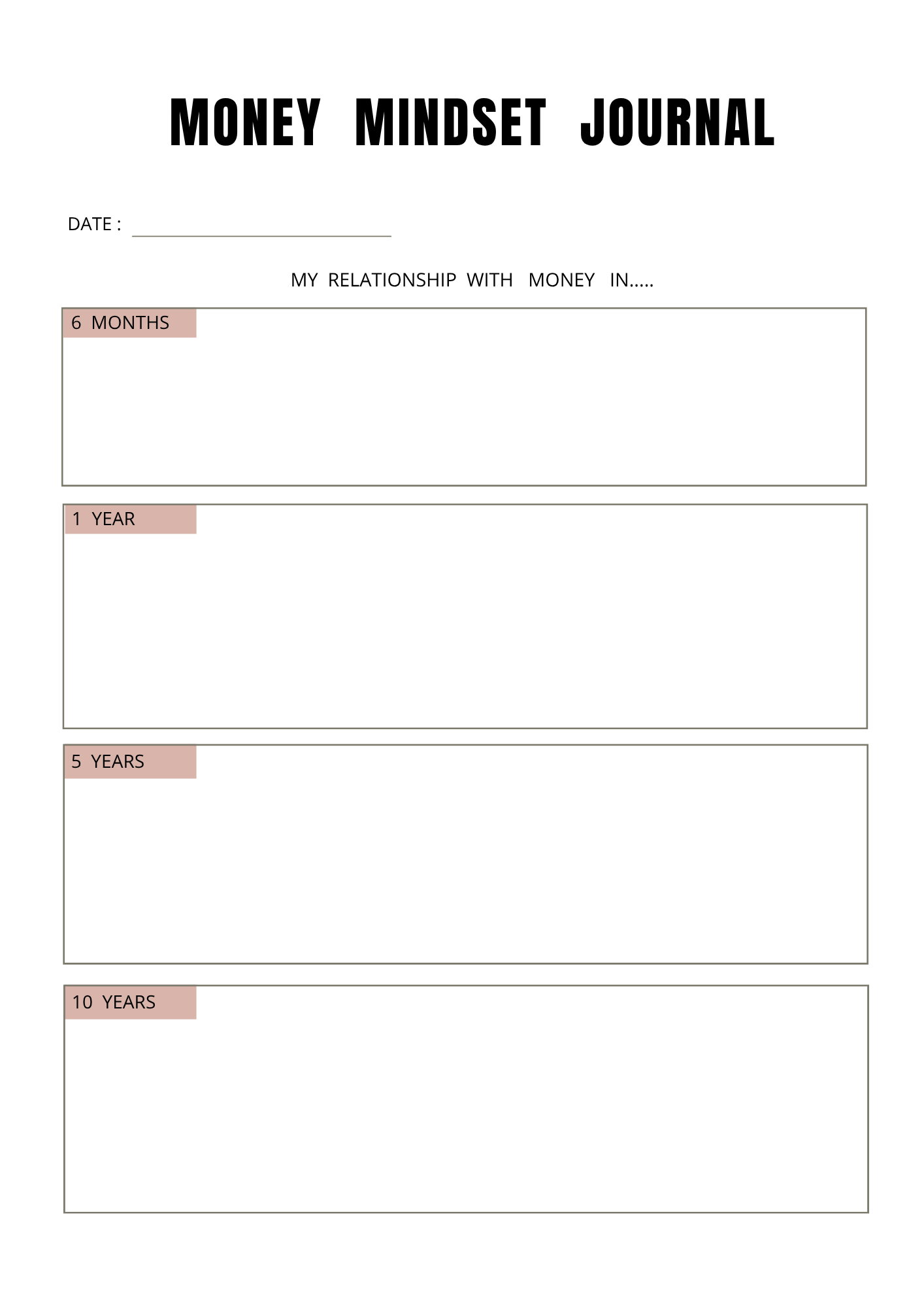Planning Money Mindset - 51 pages - LADY BOSS TEMPLATES