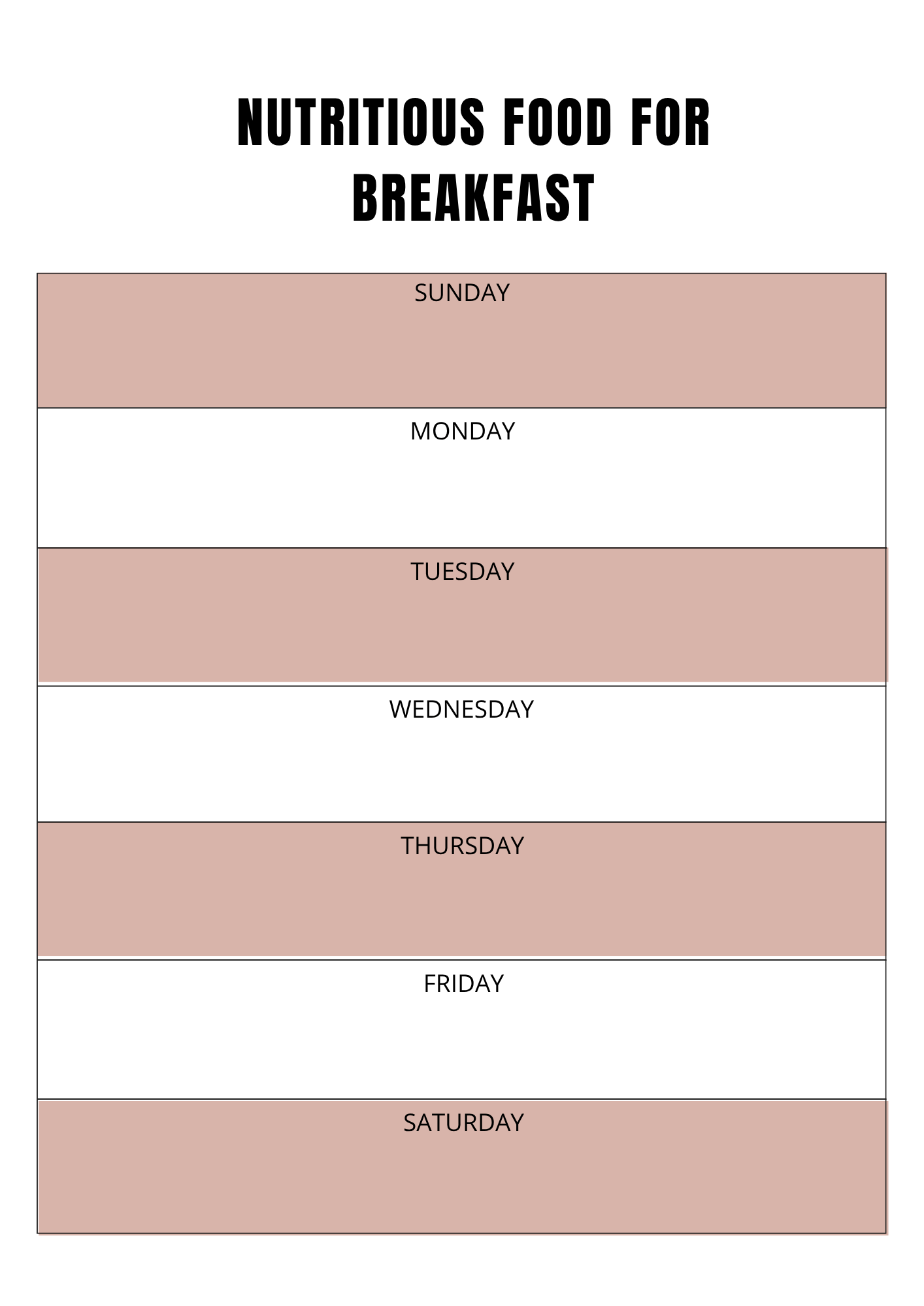 Planning Nutrition - Journal 66 pages - LADY BOSS TEMPLATES