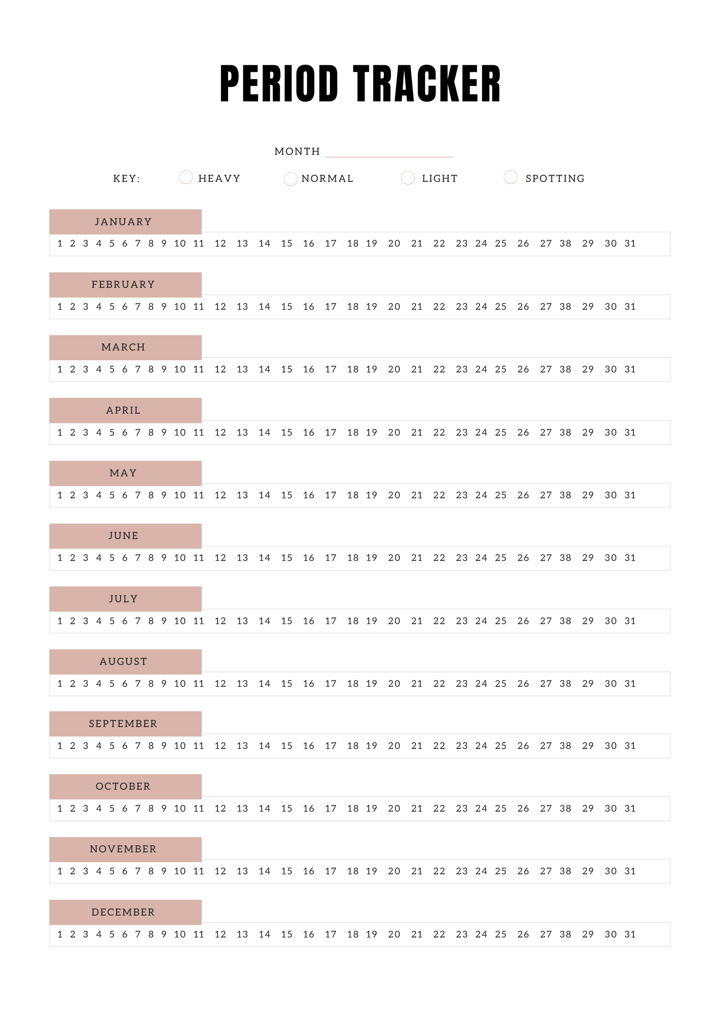 Planning Perte de Poids - 31 pages - LADY BOSS TEMPLATES