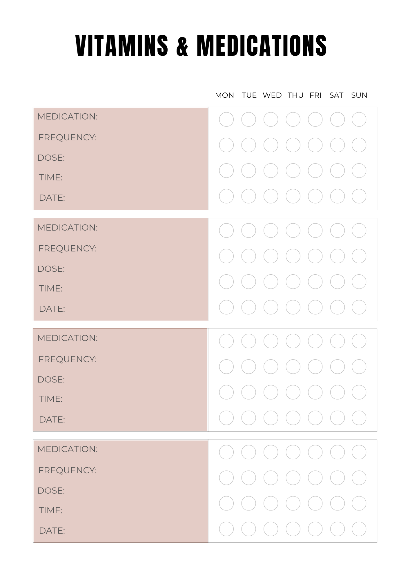 Planning Soins médicaux - Journal 30 pages - LADY BOSS TEMPLATES