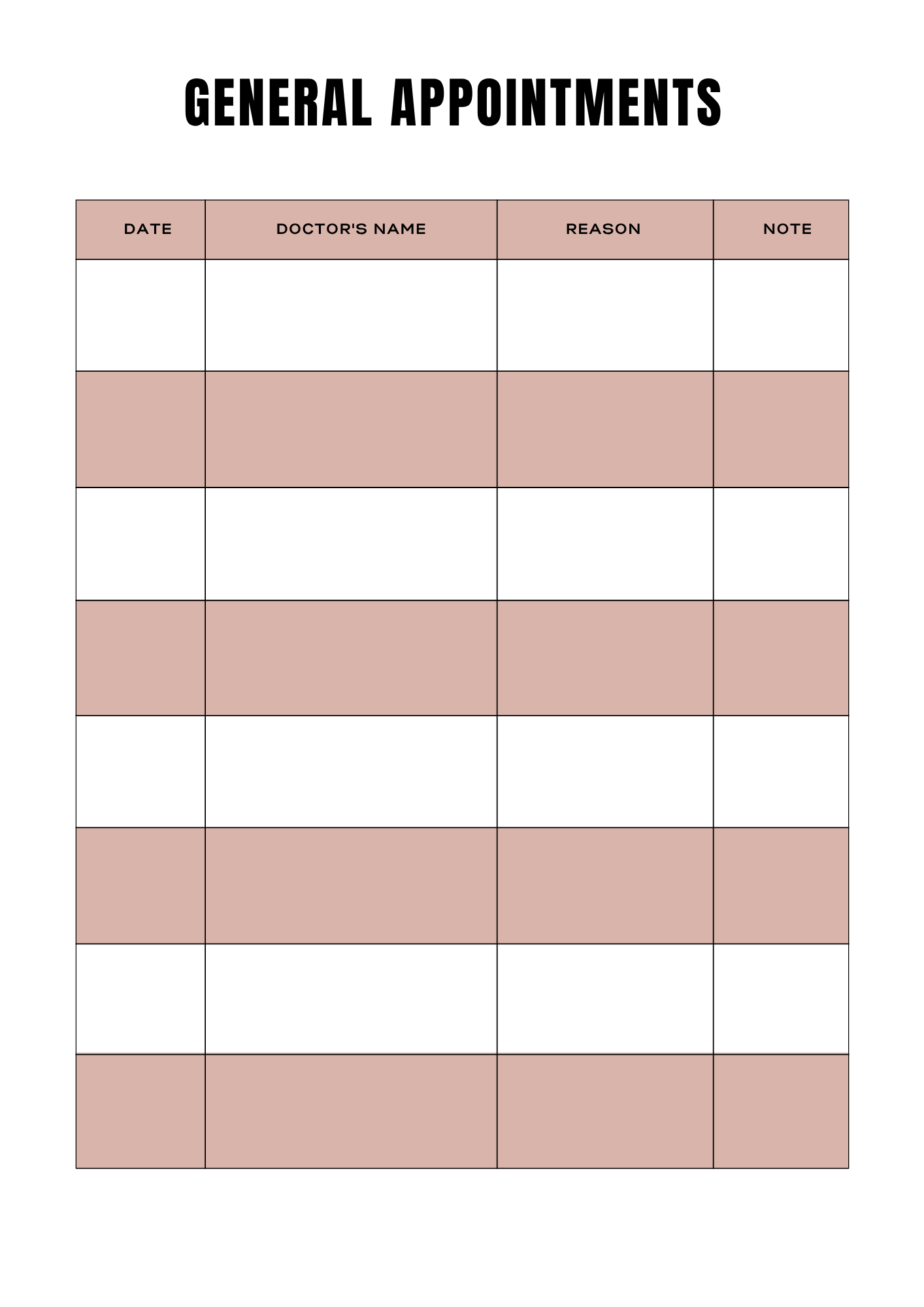 Planning Soins médicaux - Journal 30 pages - LADY BOSS TEMPLATES