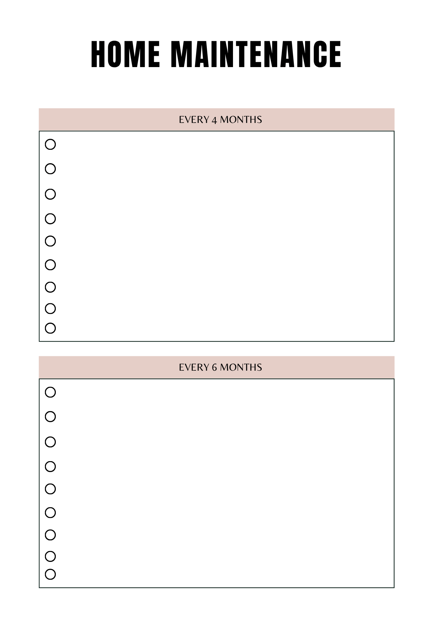 Planning Tri & Ménage - 30 pages - LADY BOSS TEMPLATES