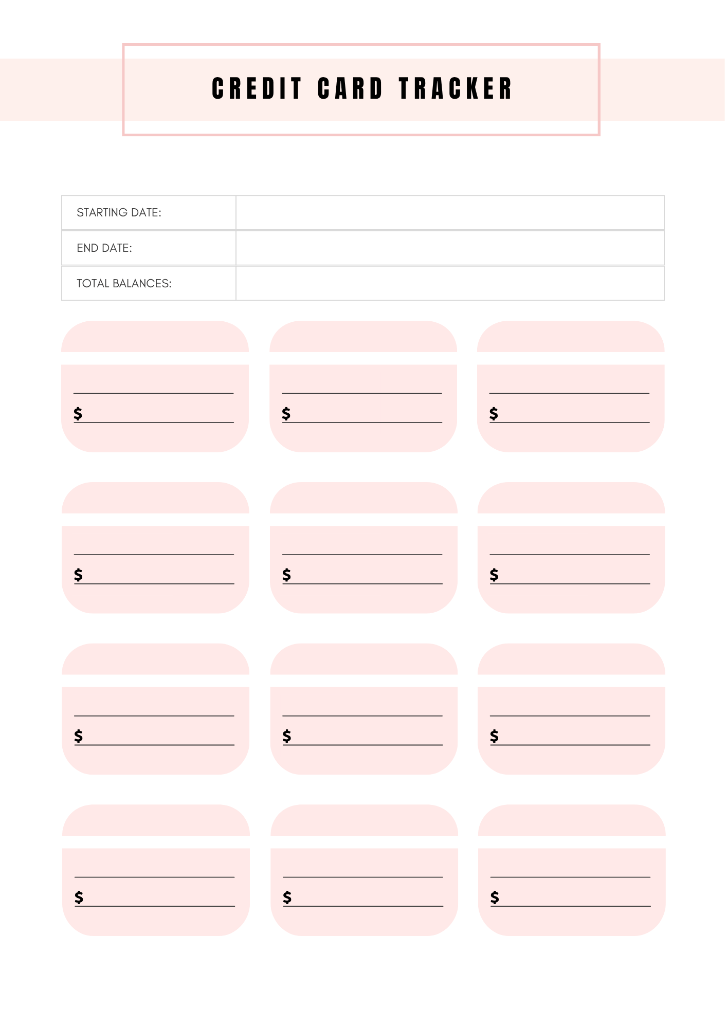 Suivi de Crédit - 11 pages - LADY BOSS TEMPLATES