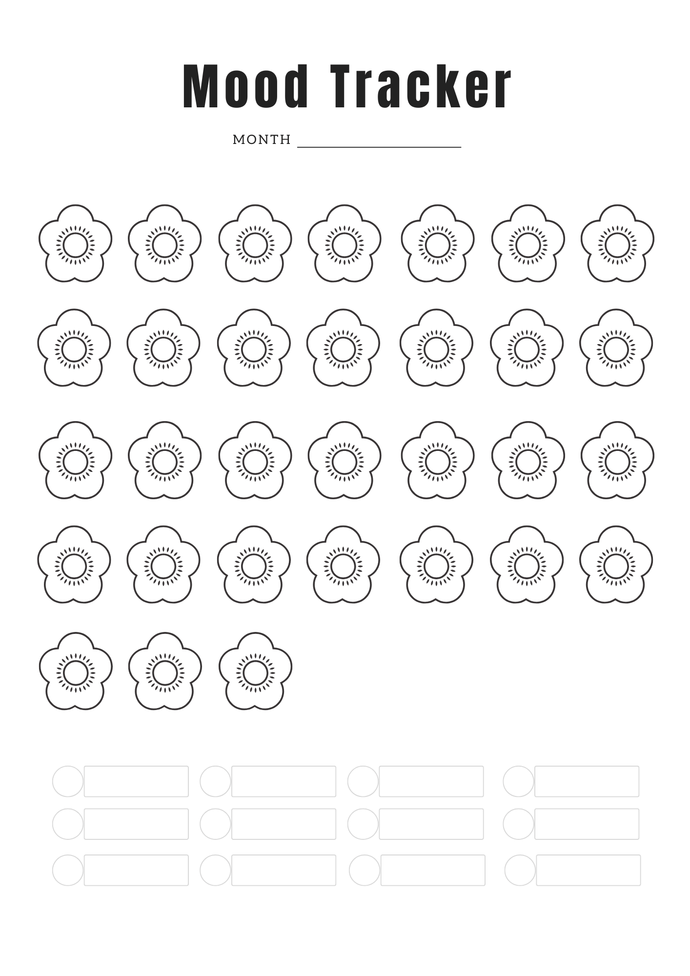 Suivi de mes Humeurs - 10 pages - LADY BOSS TEMPLATES