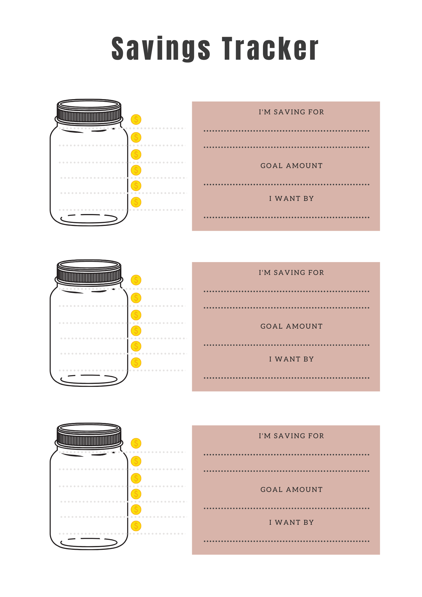 Suivi d'épargne - 11 pages - LADY BOSS TEMPLATES