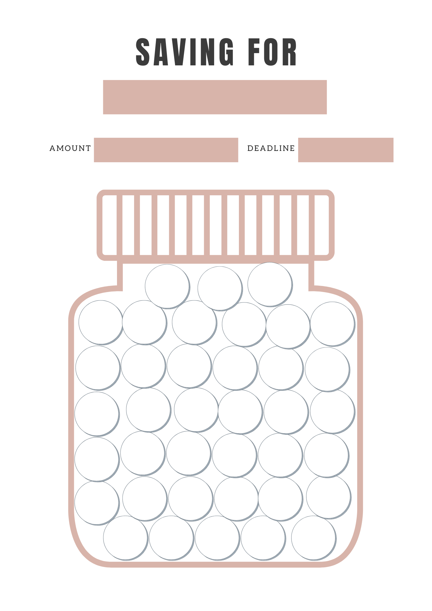 Suivi d'épargne - 11 pages - LADY BOSS TEMPLATES